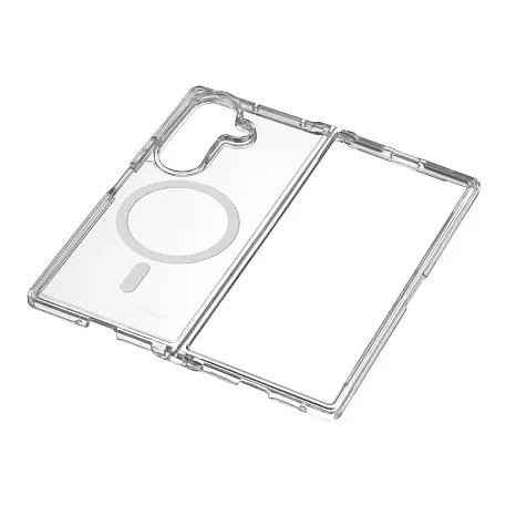 Клип-кейс (накладка) uBear Real Mag Case для Samsung Galaxy Z Fold 7 поликарбонат, термополиуретан, прозрачный - 2