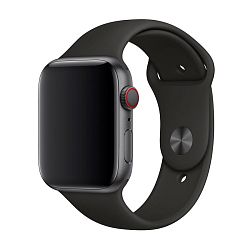 Спортивный ремешок для Apple Watch 38 / 40 / 41 / 42mm фторэластомер чёрный