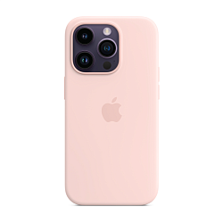 Клип-кейс (накладка) Apple Silicone Case MagSafe для Apple iPhone 14 Pro силикон, Chalk Pink