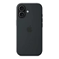 Клип-кейс (накладка) Silicone Case MagSafe для Apple iPhone 17 силикон, чёрный