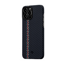 Клип-кейс (накладка) Pitaka Fusion Weaving MagEZ Case 2 для Apple iPhone 13 Pro Max кевлар (арамид), "рапсодия"