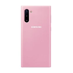 Клип-кейс (накладка) Silicone cover закрытый для Samsung Galaxy Note 10 силикон, розовый