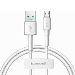 Дата-кабель Baseus Mini White Micro 1 м, белый