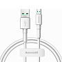 Дата-кабель Baseus Mini White Micro 1 м, белый - 1