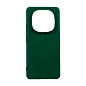 Клип-кейс (накладка) Silicone cover закрытый для Xiaomi Redmi Note 14 Pro Plus 5G силикон, тёмно-зелёный