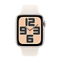 Умные часы Apple Watch SE (2024) 44mm GPS Starlight Aluminium Case Starlight Sport Band S/M - 2