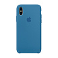 Клип-кейс (накладка) Apple Silicone Case для Apple iPhone Xs силикон, Denim Blue