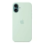 Клип-кейс (накладка) Silicone Case MagSafe для Apple iPhone 16 Plus силикон, мятный