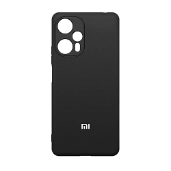 Клип-кейс (накладка) для Xiaomi Redmi Note 12 Turbo / Poco F5 5G силикон, чёрный