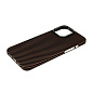Клип-кейс (накладка) K-DOO Kevlar для Apple iPhone 13 Pro Max кевлар, чёрно-коричневый (полоска) - 3