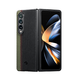 Клип-кейс (накладка) Pitaka Fusion Weaving Air Case для Samsung Galaxy Z Fold 4 кевлар (арамид), "увертюра"