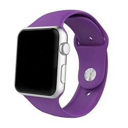 Спортивный ремешок для Apple Watch 42 / 44 / 45 / 49mm фторэластомер фиолетовый