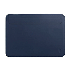 Чехол WIWU Skin Pro 2 Leather Sleeve для Apple MacBook Pro 14" (2021 - 2026) полиуретан, кожа, синий