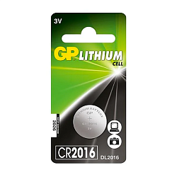 Батарейка GP Lithium DL CR 2016-1BL, 1шт 