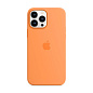 Клип-кейс (накладка) Apple Silicone Case MagSafe для Apple iPhone 13 Pro Max (Уценка) Marigold (хорошее состояние, просвечивается кольцо MagSafe через силикон)