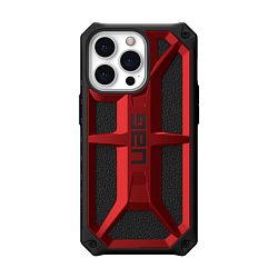 Клип-кейс (накладка) UAG Monarch для Apple iPhone 13 Pro поликарбонат, кожа, красный