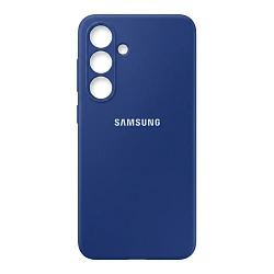 Клип-кейс (накладка) для Samsung Galaxy S24 / S25 силикон, синий
