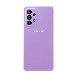 Клип-кейс (накладка) Silicone cover закрытый для Samsung Galaxy A53 силикон, лавандовый