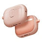 Кобура UNIQ Clyde для Apple AirPods Pro 3 полиуретан, поликарбонат, светло-розовый - розовый