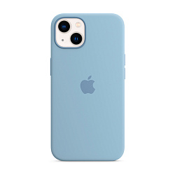 Клип-кейс (накладка) Apple Silicone Case MagSafe для Apple iPhone 13 силикон, Blue Fog