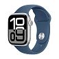 Умные часы Apple Watch Series 10 42mm GPS Silver Aluminum Case Denim Sport Band M/L