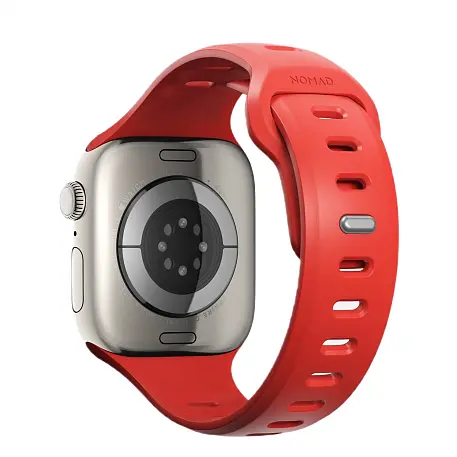 Спортивный ремешок Nomad Tempo Band для Apple Watch 44 / 45 / 46 / 49mm фторэластомер красный - 2