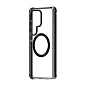 Клип-кейс (накладка) UNIQ Combat MagSafe для Samsung Galaxy S25 Ultra поликарбонат, силикон, прозрачный с чёрной рамкой - 2