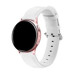 Ремешок для Samsung Watch 22mm кожа белый