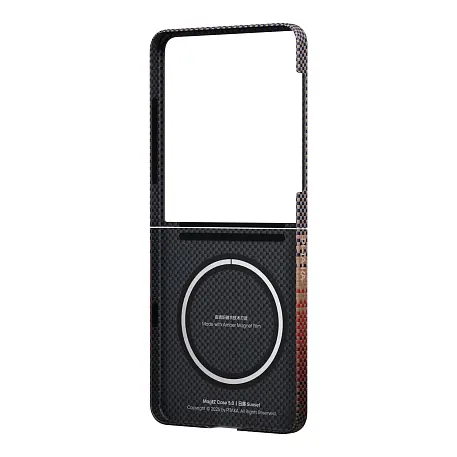 Клип-кейс (накладка) Pitaka Ultra-Slim Case для Samsung Galaxy Z Flip 7 кевлар (арамид), "закат" (FSFLIP7) - 3