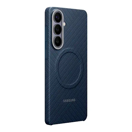 Клип-кейс (накладка) Samsung Carbon Magnet Case для Samsung Galaxy S26 Plus арамидное волкно, алюминий, поликарбонат, тёмно-синий - 2