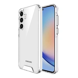 Клип-кейс (накладка) Space MagSafe для Samsung Galaxy A36 / A56 полиуретан, поликарбонат, прозрачный