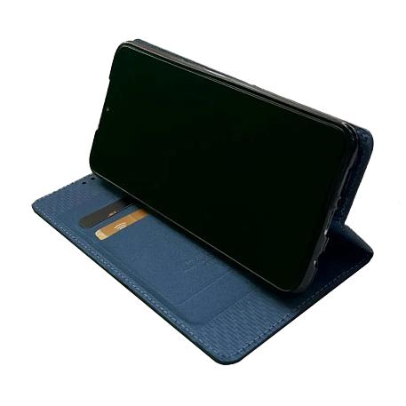 Чехол-книжка Premium Rich Boss для Samsung Galaxy A02s искусственная кожа, тёмно-синий - 2