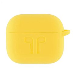 Кобура Protective Case (c карабином) для Apple AirPods 3 силикон, жёлтый
