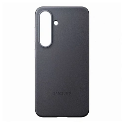 Клип-кейс (накладка) Vegan Leather Case Magsafe для Samsung Galaxy S25 полиуретан, искусственная кожа, чёрный