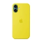 Клип-кейс (накладка) Silicone Case MagSafe для Apple iPhone 16 Plus (Уценка) жёлтый (хорошее состояние, мелкие пятна)