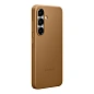 Клип-кейс (накладка) Samsung Kindsuit Case для Samsung Galaxy S25 экокожа, поликарбонат, песочно-коричневый - 2