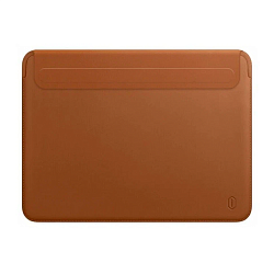 Чехол WIWU Skin Pro 2 Leather Sleeve для Apple MacBook Pro 16" (2021 / 2023) полиуретан, кожа, коричневый