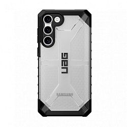 Клип-кейс (накладка) UAG Plasma для Samsung Galaxy S23 Plus поликарбонат, прозрачный с чёрной рамкой