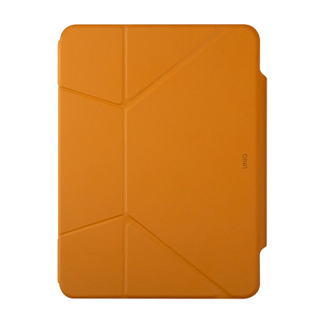 Чехол-книжка UNIQ Ryze для Apple iPad Pro 11" (2020 / 2022) / Apple iPad Air 10.9 (2020 / 2022) (Уценка) оранжевый (хорошее состояние, небольшой участок с изменением цвета от линьки под застежкой) - 3