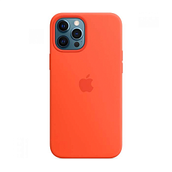 Клип-кейс (накладка) Apple Silicone Case MagSafe для Apple iPhone 12 Pro Max силикон, Electric Orange