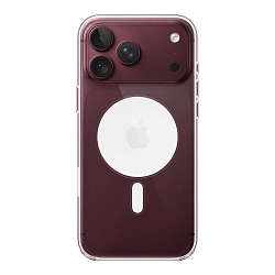 Клип-кейс (накладка) Apple Clear Case MagSafe для Apple iPhone 18 Pro Max / 17 Pro Max поликарбонат, прозрачный