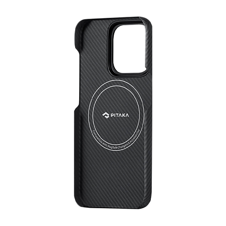 Клип-кейс (накладка) Pitaka Fusion Weaving MagEZ Case 4 для Apple iPhone 15 Pro кевлар (арамид), "рапсодия" - 4