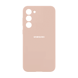 Клип-кейс (накладка) Silicone cover закрытый для Samsung Galaxy S23 Plus силикон, пудровый