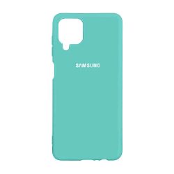 Клип-кейс (накладка) Silicone cover закрытый для Samsung Galaxy A22s / A22 5G силикон, бирюзовый