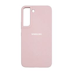 Клип-кейс (накладка) Silicone cover закрытый для Samsung Galaxy S22 Plus силикон, пудровый