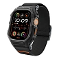 Чехол-бампер с ремешком Spigen Lite Fit Pro для Apple Watch Ultra 49mm сталь, нейлон чёрный