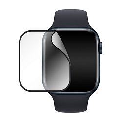 Защитное стекло 3D Premium для Apple Watch 44mm, черная рамка