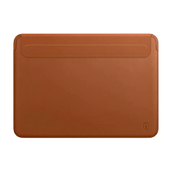 Чехол WIWU Skin Pro 2 Leather Sleeve для Apple MacBook Pro 13" (2020 / 2022) / Air 13" (2020) полиуретан, кожа, коричневый