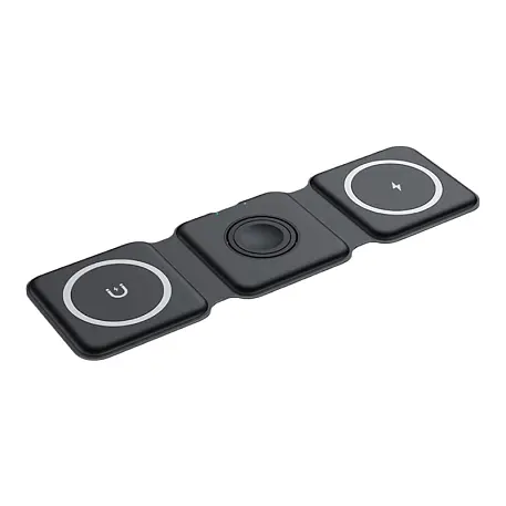 Беспроводное зарядное устройство WIWU Magnetic Wireless Charger 3in1 25 Вт чёрный - 2