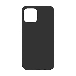 Клип-кейс (накладка) Silicone cover закрытый (без лого) для Xiaomi 11 Lite силикон, чёрный